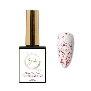 Glitter Top Coat Rosso